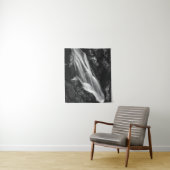 スロベニアの地獄の黒白の滝 タペストリー (インサイチュ)