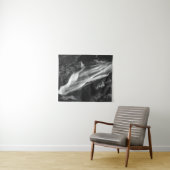 スロベニアの地獄の黒白の滝 タペストリー (インサイチュ(横))