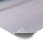 スロベニアの山々と谷の朝の霧 ポスター (角)