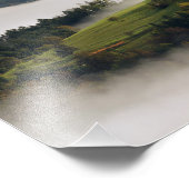 スロベニアの山々を持つ聖トマス教会の写真 フォトプリント (角)