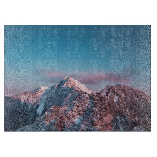 スロベニアの山の上の魔法の空 カッティングボード (正面)