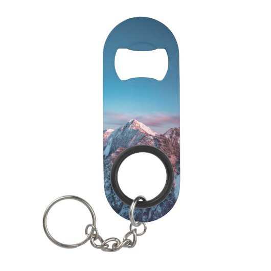 スロベニアの山の上の魔法の空 キーホルダー栓抜き (正面)