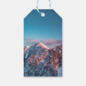 スロベニアの山の上の魔法の空 ギフトタグ (裏面)