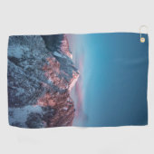 スロベニアの山の上の魔法の空 ゴルフタオル (横)