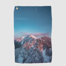 スロベニアの山の上の魔法の空 ゴルフタオル