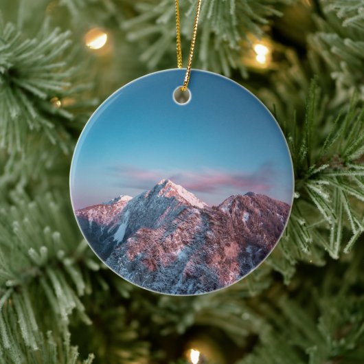スロベニアの山の上の魔法の空 セラミックオーナメント (ツリー)