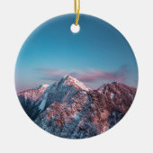 スロベニアの山の上の魔法の空 セラミックオーナメント (正面)