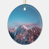 スロベニアの山の上の魔法の空 セラミックオーナメント (左)