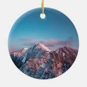 スロベニアの山の上の魔法の空 セラミックオーナメント (裏面)