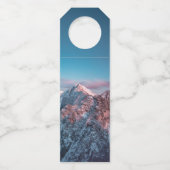 スロベニアの山の上の魔法の空 ボトルネックタグ (正面)