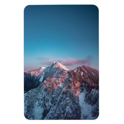 スロベニアの山の上の魔法の空 マグネット (縦)