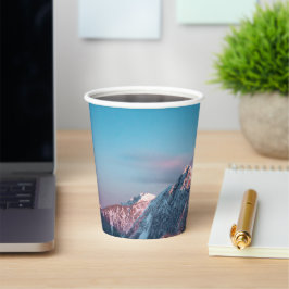 スロベニアの山の上の魔法の空 紙コップ