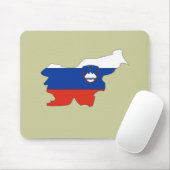 スロベニアの旗の地図 マウスパッド (マウス)