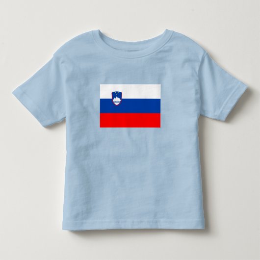 スロベニアの旗 トドラーTシャツ (正面)