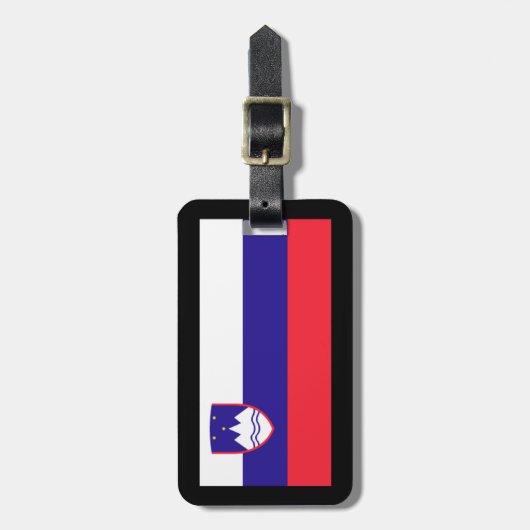 スロベニアの旗 ラゲッジタグ (正面縦)