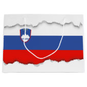 スロベニアの旗 ラージペーパーバッグ (正面)