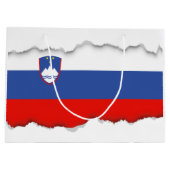 スロベニアの旗 ラージペーパーバッグ (裏面)