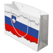 スロベニアの旗 ラージペーパーバッグ (裏面アングル)