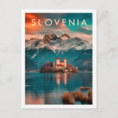 スロベニアの有名な旅行プレイス ポストカード (正面)