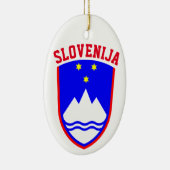 スロベニアの紋章 セラミックオーナメント (右)