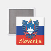 スロベニアの紋章 マグネット (正面/裏面)