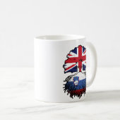 スロベニアの英国統一された王国 コーヒーマグカップ (正面右)
