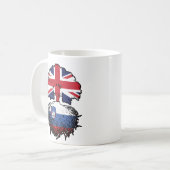 スロベニアの英国統一された王国 コーヒーマグカップ (正面左)