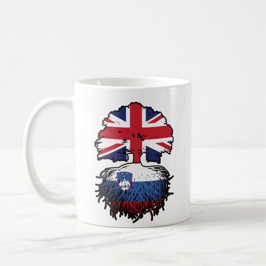 スロベニアの英国統一された王国 コーヒーマグカップ (左)