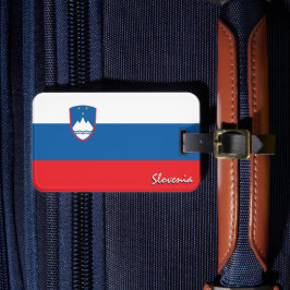 スロベニアの荷物タグ、愛国的スロベニア国旗 ラゲッジタグ