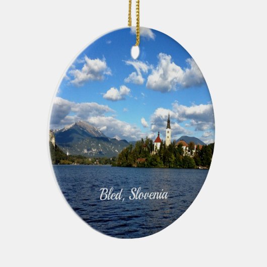 スロベニアの風光明媚な写真 セラミックオーナメント (右)