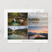 スロベニアの風景のまわりにBled collage記念品 ポストカード (正面/裏面)