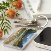 スロベニアアルプスのジャスナ湖秋 キーホルダー (正面右)