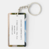 スロベニアアルプスのジャスナ湖秋 キーホルダー (裏面)