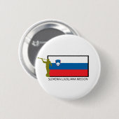 スロベニアリュブヤナの代表団LDS CTR 缶バッジ (正面&裏面)