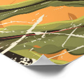 スロベニアヴィンテージスタイル旅行ポスター ポスター (角)