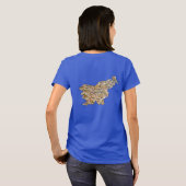 スロベニア国旗と地図dk Tシャツ (裏面フル)