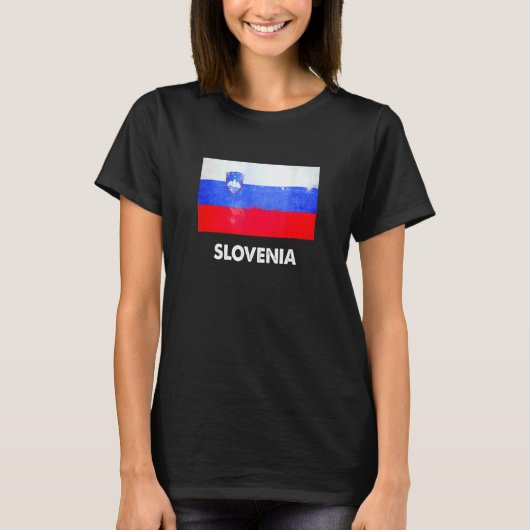 スロベニア国旗のスロベニア Tシャツ (正面)