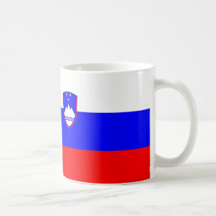 スロベニア国旗のセラミックコーヒーマグ コーヒーマグカップ