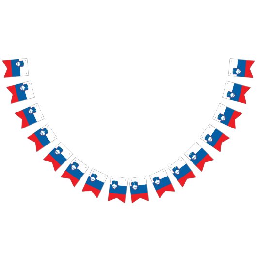 スロベニア国旗のバナー バンティングフラッグ (全)