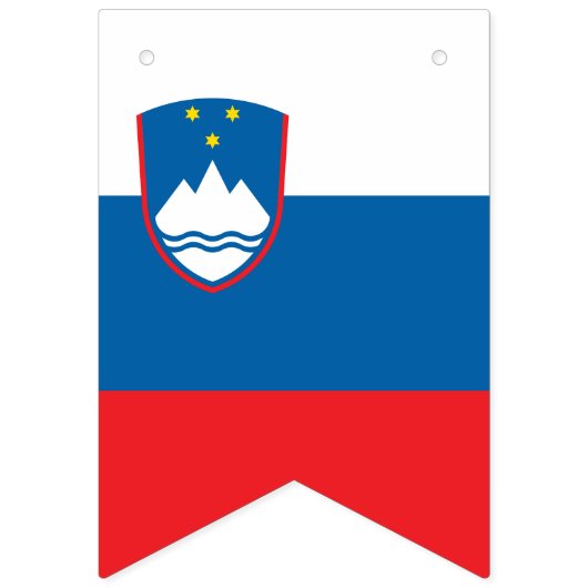 スロベニア国旗のバナー バンティングフラッグ (第1の旗)
