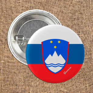 スロベニア国旗のボタン、愛国的スロベニア国旗のファッション 缶バッジ