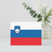スロベニア国旗のポストカード ポストカード (スタンド正面)