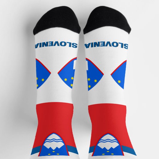 スロベニア国旗の愛国心地球に優し、スロベニア ソックス (上部)