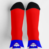 スロベニア国旗の愛国的スロベニア国民プライド ソックス (上部)