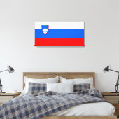 スロベニア国旗 キャンバスプリント (インサイチュ (寝室))