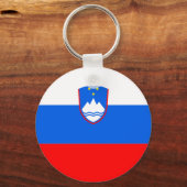 スロベニア国旗 キーホルダー (正面)