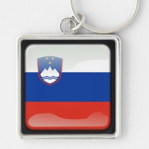 スロベニア国旗 キーホルダー
