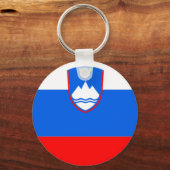 スロベニア国旗 キーホルダー (正面)