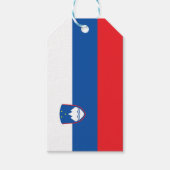 スロベニア国旗 ギフトタグ (正面)