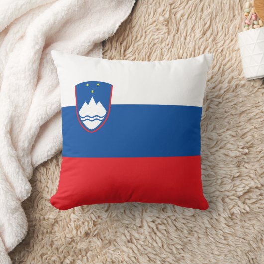 スロベニア国旗 クッション (ブランケット)